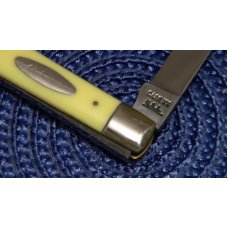 Case XX USA 9 Dot (1971) 3185 Yellow Composition Doctor's Knife Case XX USA 9 Dot (1971) 3185 Yellow Composition Doctor's Knife