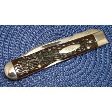 Case XX USA 7 Dot (1973) 6111 1/2 L Bone Swing Guard Lockback (Cheetah Pattern) Knife Case XX USA 7 Dot (1973) 6111 1/2 L Bone Swing Guard Lockback (Cheetah Pattern) Knife