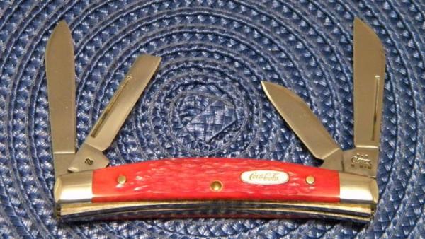 Case XX USA 2003 Red Bone 6468 SS Coca Cola Congress Knife