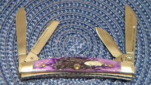 Case XX USA 2003 Purple Bone 6468 SS Limited Edition Congress Knife
