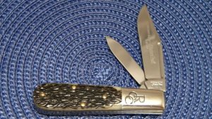 Robeson Shuredge USA (by Queen Cut. Co.) Bone Mastercraft Barlow Knife