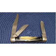Hen & Rooster Bertram Cutlery Solingen Germany Fools Gold Corelon 173FG Stockman Knife
