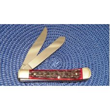 Hen and Rooster Bertram Cutlery Solingen Germany Red Bone 312BS Trapper Knife Hen and Rooster Bertram Cutlery Solingen Germany Red Bone 312BS Trapper Knife