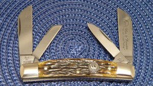 Hen & Rooster Bertram Cutlery Solingen Germany Bone 344-AP Congress Knife