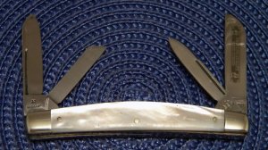 Kissing Crane Robt Klass Solingen Germany Pearl Hand Forged Congress Knife c.1970's
