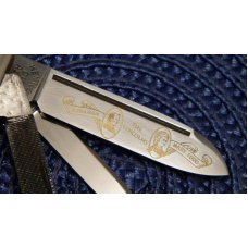 Fight'n Rooster Frank Buster Celebrated Cutlery Germany Pearl 6 Blade Congress Knife 