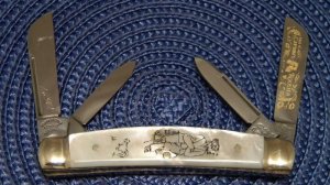 Fight'n Rooster Frank Buster Celebrated Cutlery Germany Pearl Congress Knife 