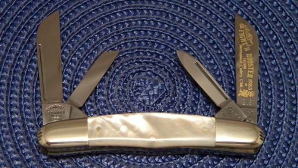Fight'n Rooster Frank Buster Celebrated Cutlery Germany Pearl Congress Knife 