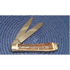 Fight'n Rooster Frank Buster & Son Celebrated Cutlery Germany Stag Trapper Knife