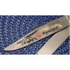 Fight'n Rooster Frank Buster & Son Celebrated Cutlery Germany Stag Trapper Knife