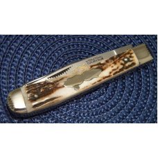 Fight'n Rooster Frank Buster & Son Celebrated Cutlery Germany Stag Trapper Knife