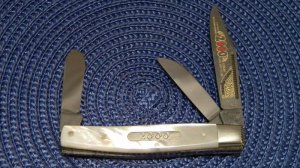 Fight'n Rooster Frank Buster & Son Celebrated Cutlery Germany Pearl Stockman Knife
