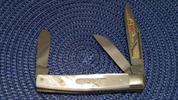 Fight'n Rooster Frank Buster & Son Celebrated Cutlery Germany Pearl Stockman Knife Fight'n Rooster Frank Buster & Son Celebrated Cutlery Germany Pearl Stockman Knife