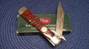 Case XX USA 2005 NKCA Club Knife Walnut Bone 6111 1/2 L SS Cheetah Lockback Knife - NIB