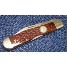 Case XX USA 2005 NKCA Club Knife Walnut Bone 6111 1/2 L SS Cheetah Lockback Knife - NIB Case XX USA 2005 NKCA Club Knife Walnut Bone 6111 1/2 L SS Cheetah Lockback Knife - NIB