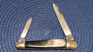 C & X Lockwood Brothers Sheffield England Horn Real Pampa Knife