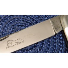 C. Lutters & Co. Lowenwerk Solingen Pearl Big 2 Blade Equal End Knife C. Lutters & Co. Lowenwerk Solingen Pearl Big 2 Blade Equal End Knife