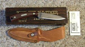 Schrade USA 154OT Drop Point Hunter Sharpfinger Knife w/Sheath - NIB