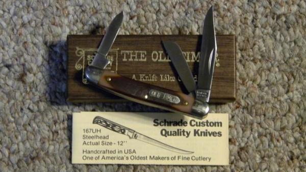 Schrade USA 108OT Delrin Junior Stockman Knife - NIB Schrade USA 108OT Delrin Junior Stockman Knife - NIB