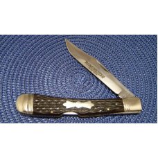 Winchester Trademark USA 1988 Bone W 15 1927 Banana Lockback Knife - NIB Winchester Trademark USA 1988 Bone W 15 1927 Banana Lockback Knife - NIB