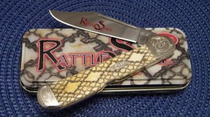 Case XX USA 2008 Rattle Snake Bone 61549L SS Copperlock Knife - NIB