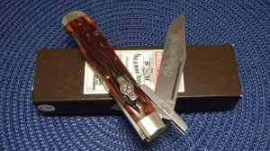 Schatt & Morgan Titusville PA. Bone 04111L Swing Guard Lockback Knife - NIB