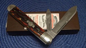 Schatt & Morgan Titusville PA. Bone 042229 English Jack Knife - NIB