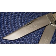 Schatt & Morgan Titusville PA. 1995 Stag 032101 Jumbo Trapper Knife - NIB Schatt & Morgan Titusville PA. 1995 Stag 032101 Jumbo Trapper Knife - NIB
