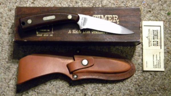 Schrade USA 154OT Drop Point Hunter Sharpfinger Knife w/Sheath - NIB Schrade USA 154OT Drop Point Hunter Sharpfinger Knife w/Sheath - NIB