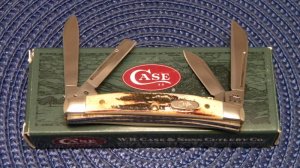 Case XX USA 2004 Bone/Stag 6.5468 SS Congress Knife - NIB