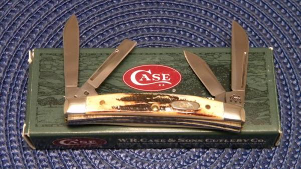 Case XX USA 2004 Bone/Stag 6.5468 SS Congress Knife - NIB Case XX USA 2004 Bone/Stag 6.5468 SS Congress Knife - NIB