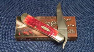 Case XX USA 2010 Dark Red Bone 61953 L CV Chrome Vanadium Russlock Knife - NIB