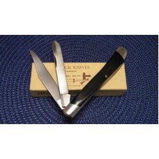 Buck 311 USA (Camillus) Black Delrin Slimline Trapper Knife in Box c. Pre 1986 Buck 311 USA (Camillus) Black Delrin Slimline Trapper Knife in Box c. Pre 1986