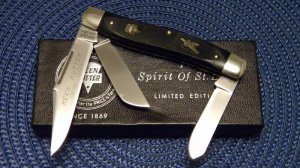 Schrade Walden Cut. K74 USA Keen Kutter Limited Edition The Spirit of St. Louis Stockman Knife - NIB