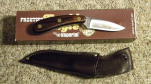 Frontier Double Eagle by Imperial Model 425 Fixed Blade Sheath Knife c.1970's - NIB