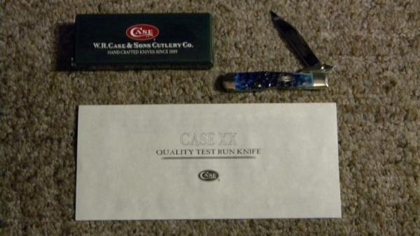 Case XX USA 2005 Teal Bone 611 1/2 Quality Test Run Cheetah Cub Swing Guard Lockback Knife - NIB
