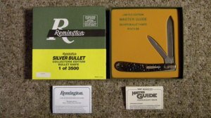 Remington UMC USA 1995 Genuine Bone R1273 Silver Bullet Master Guide Knife - NIB 