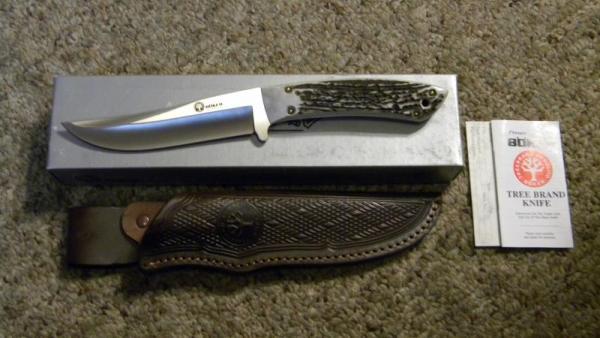 Boker Tree Brand Classic 509H Stag Fixed Blade Sheath Knife - NIB Boker Tree Brand Classic 509H Stag Fixed Blade Sheath Knife - NIB