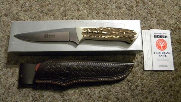 Boker Tree Brand Classic 503HH Stag Fixed Blade Sheath Knife - NIB Boker Tree Brand Classic 503HH Stag Fixed Blade Sheath Knife - NIB