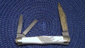 Fight'n Rooster Frank Buster Celebrated Cutlery Germany Pearl The Captain's Rooster Whittler Knife