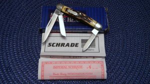 Schrade + USA 807UH Uncle Henry Staglon J.R. Stockman Knife - NIB