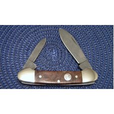 Boker Solingen Germany Walnut Damascus Canoe 2010 Annual Knife - NIB