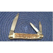 Hen & Rooster Bertram Cutlery Solingen Germany Stag 203-DS Whittler Knife - NIB