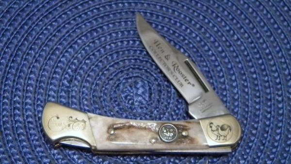 Hen & Rooster Solingen Germany Stag 2008 Collectors Club Lockback Knife