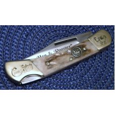Hen & Rooster Solingen Germany Stag 2008 Collectors Club Lockback Knife