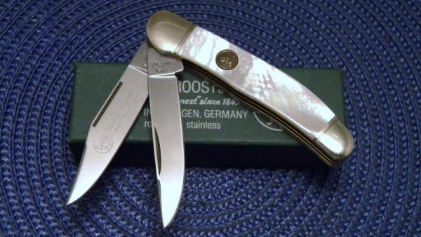 Hen & Rooster Bertram Cutlery Solingen Germany Pearl 232-MOP Copperhead Knife - NIB Hen & Rooster Bertram Cutlery Solingen Germany Pearl 232-MOP Copperhead Knife - NIB