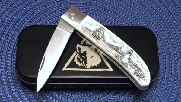 Lone Wolf Knives Mammoth Ivory Loveless City Knife Lone Wolf Knives Mammoth Ivory Loveless City Knife