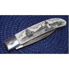 Lone Wolf Knives Mammoth Ivory Loveless City Knife Lone Wolf Knives Mammoth Ivory Loveless City Knife