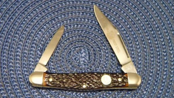 John Primble Belknap Inc. USA 5279 Delrin 2 Blade Stockman Knife c.1968-1985 John Primble Belknap Inc. USA 5279 Delrin 2 Blade Stockman Knife c.1968-1985
