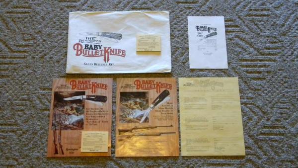 Remington UMC USA 1983 R1173 Baby Bullet Knife Sales Builder Kit